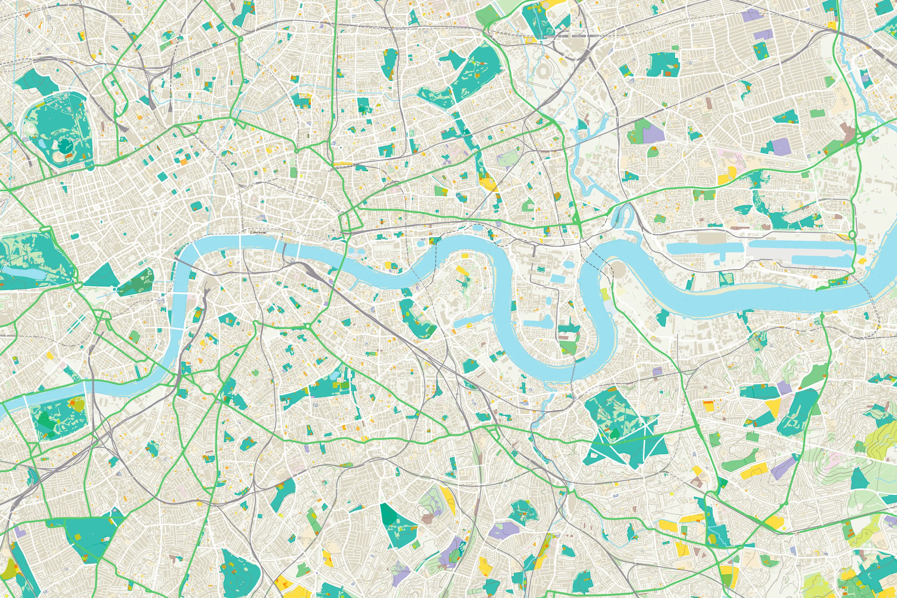 Example of OS Open Greenspace data