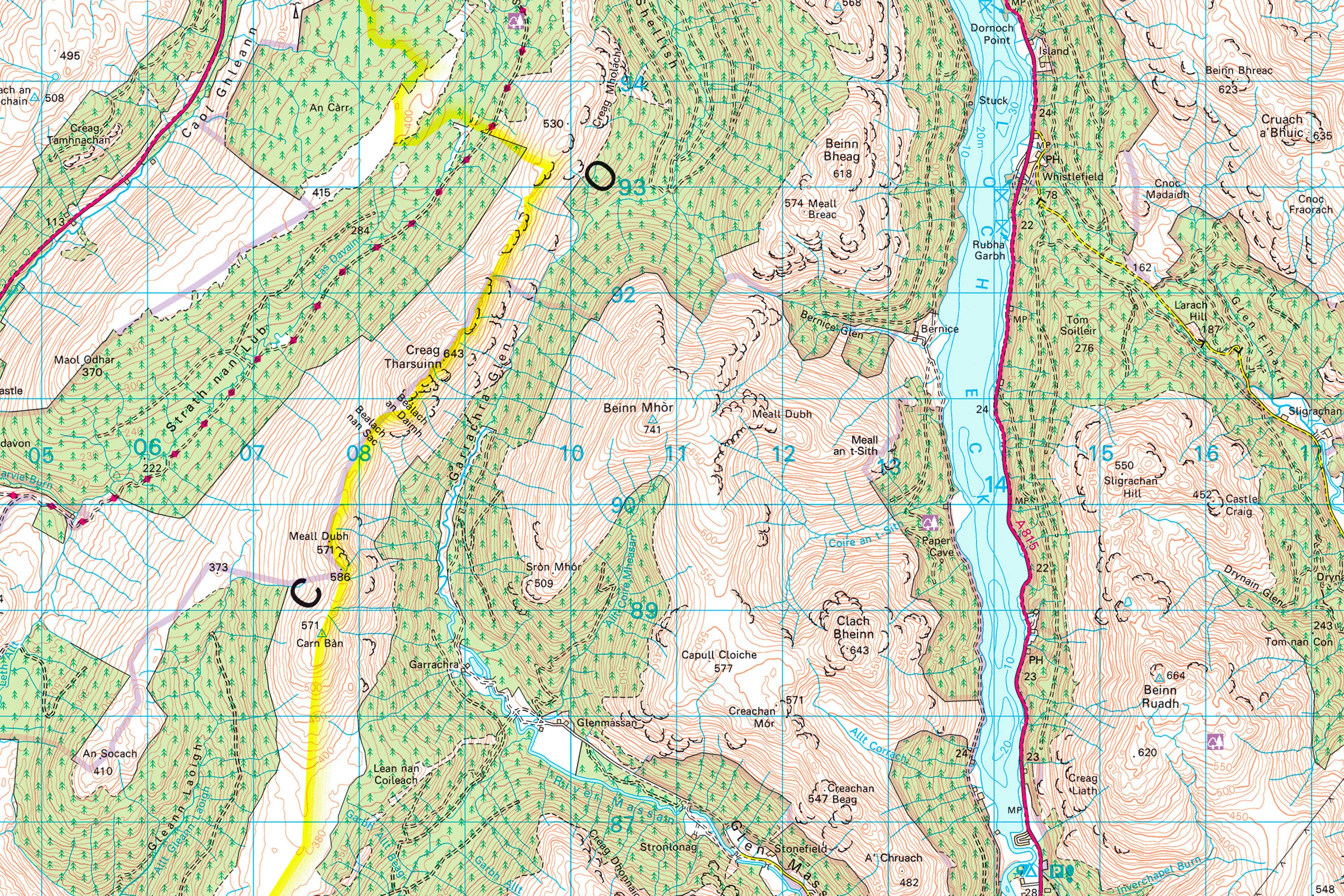 Example of 1:50 000 Scale Colour Raster data