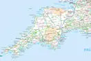 Map showing Devon and Cornwall using Miniscale