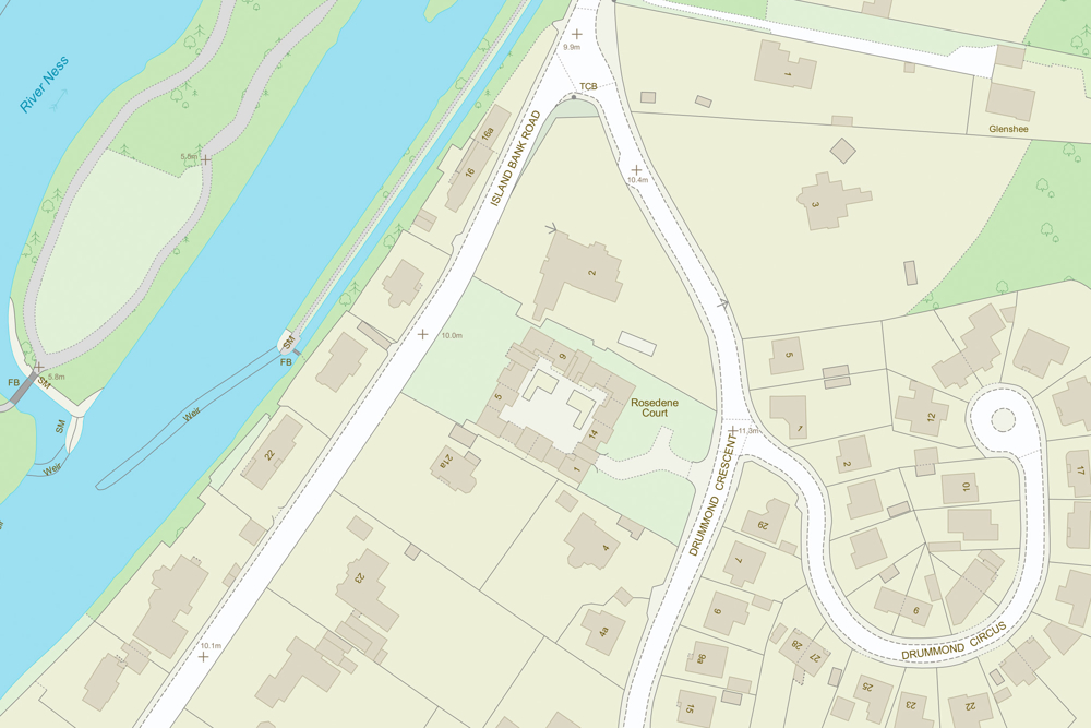 OS MasterMap Topography Inverness