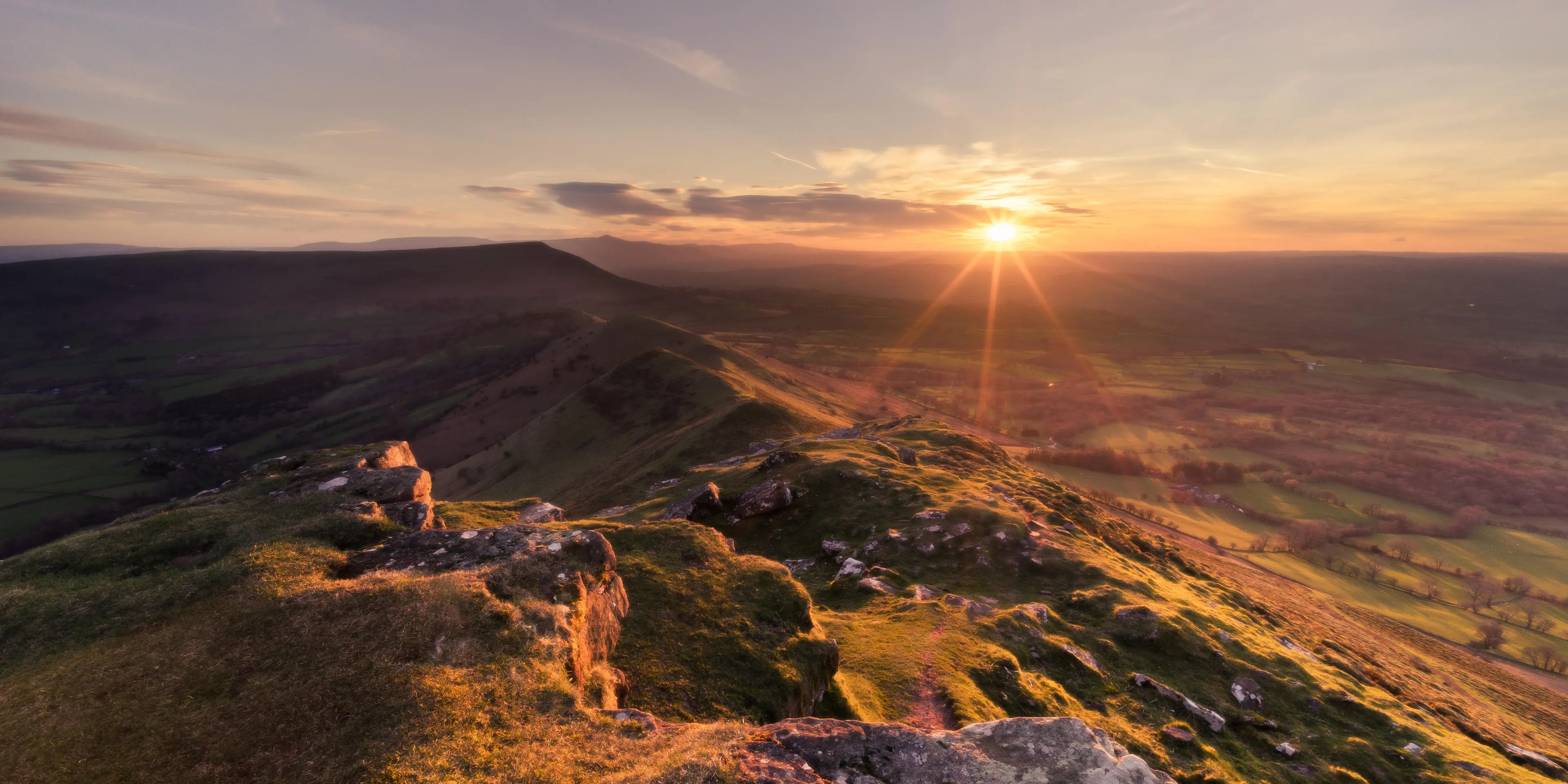 Looking out over the Brecon Beacons landscape.